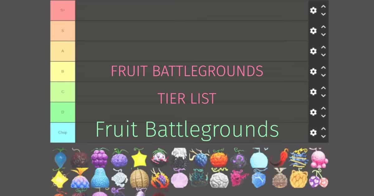 Fruit Battlegrounds Tier List